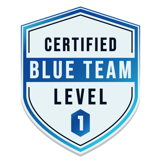 Certified Blue Team Level 1